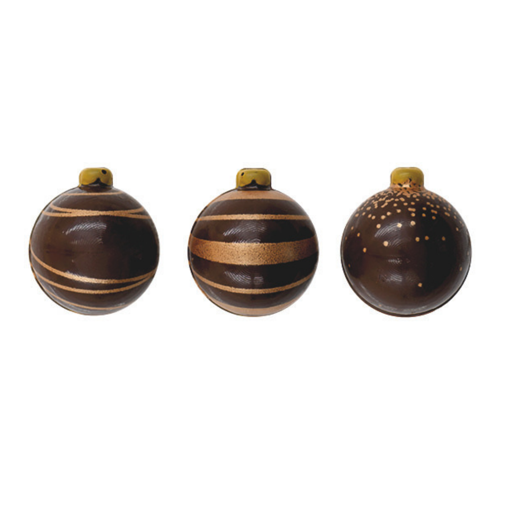 Kerstballen 3D 3 assortimenten donker - Rovacos