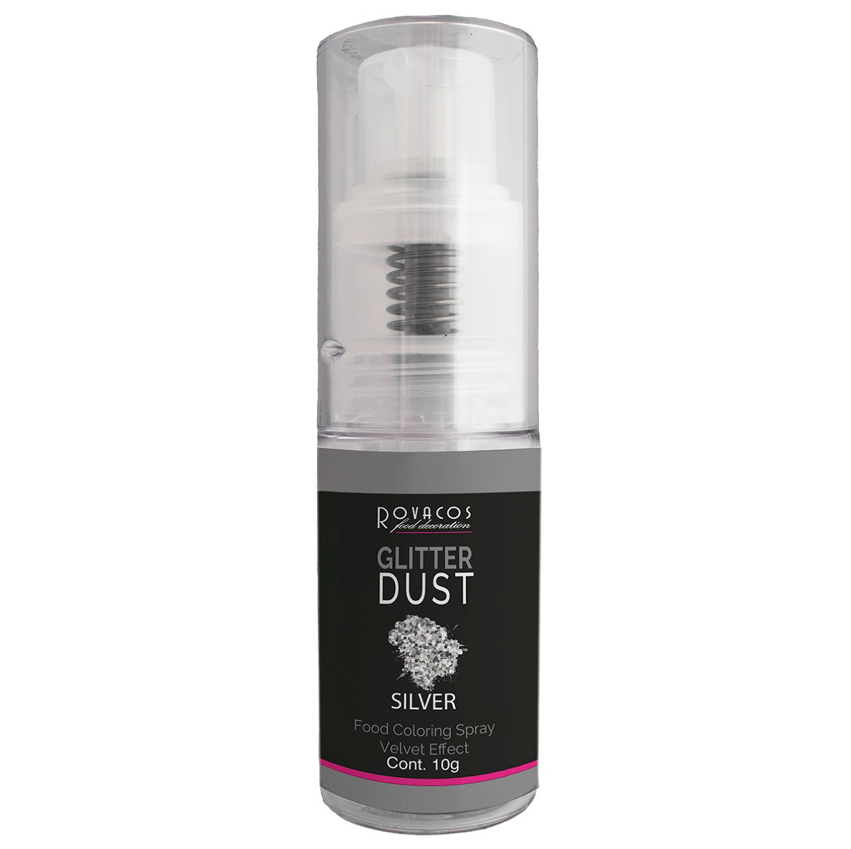 Rovacos Decoratie glitter dust zilver