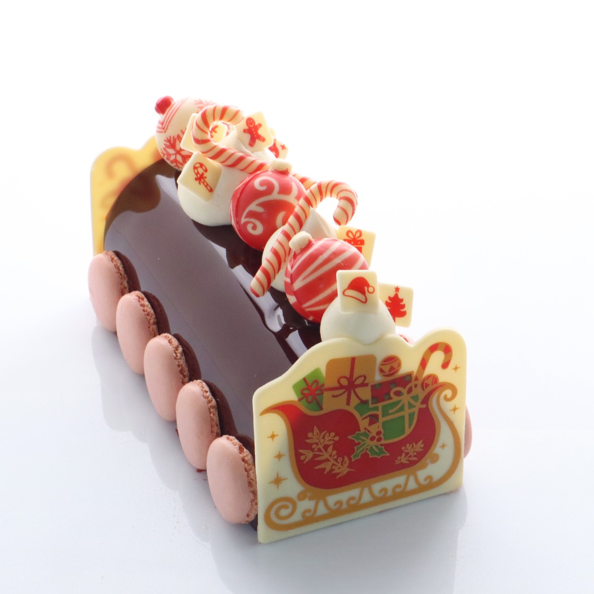 Slee groot bûche-eind wit