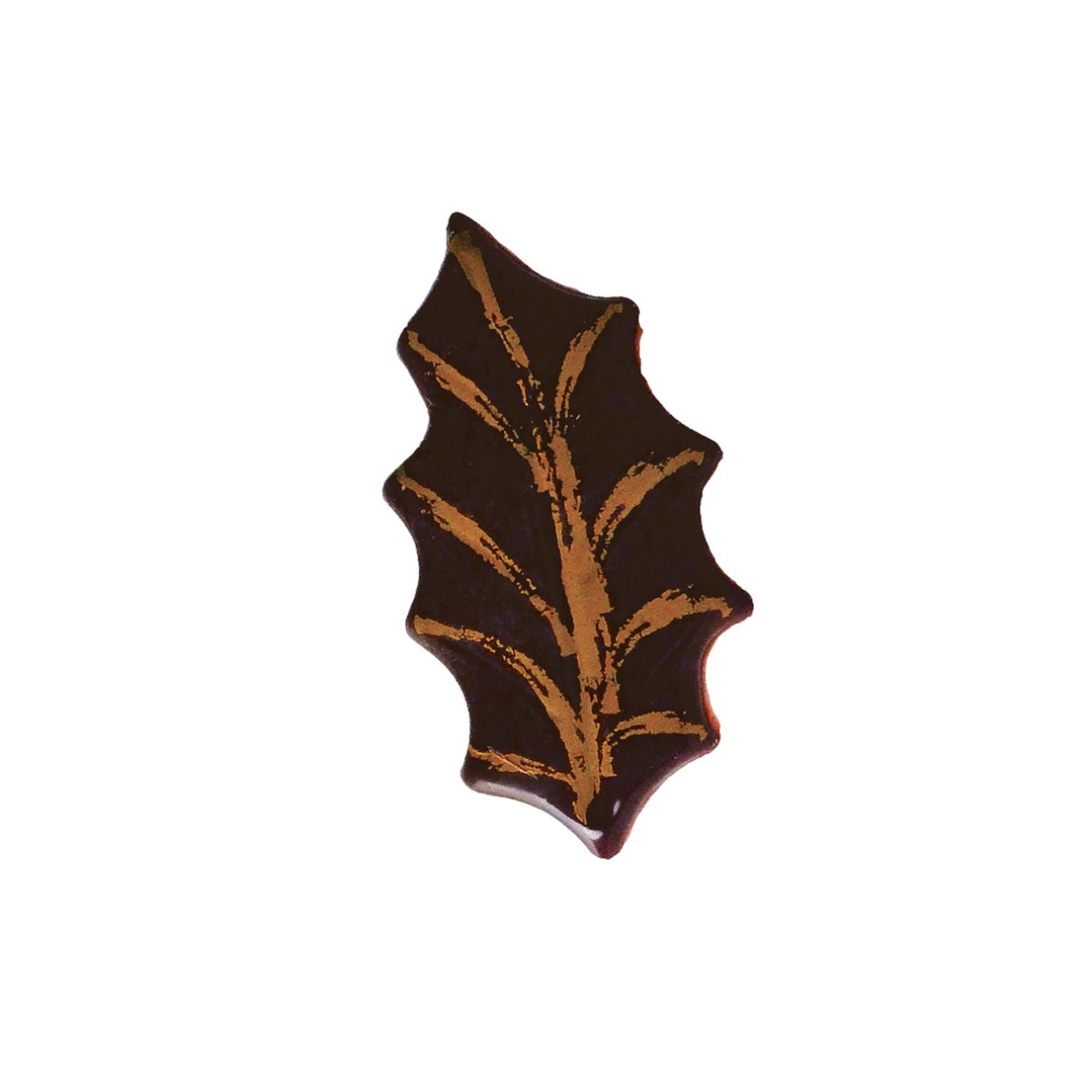 Chocolate leaves 5 cm dark