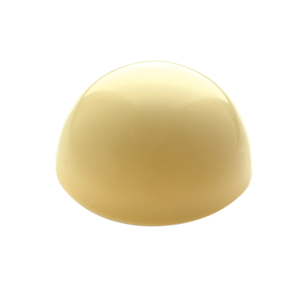 Halve bol 8 cm wit