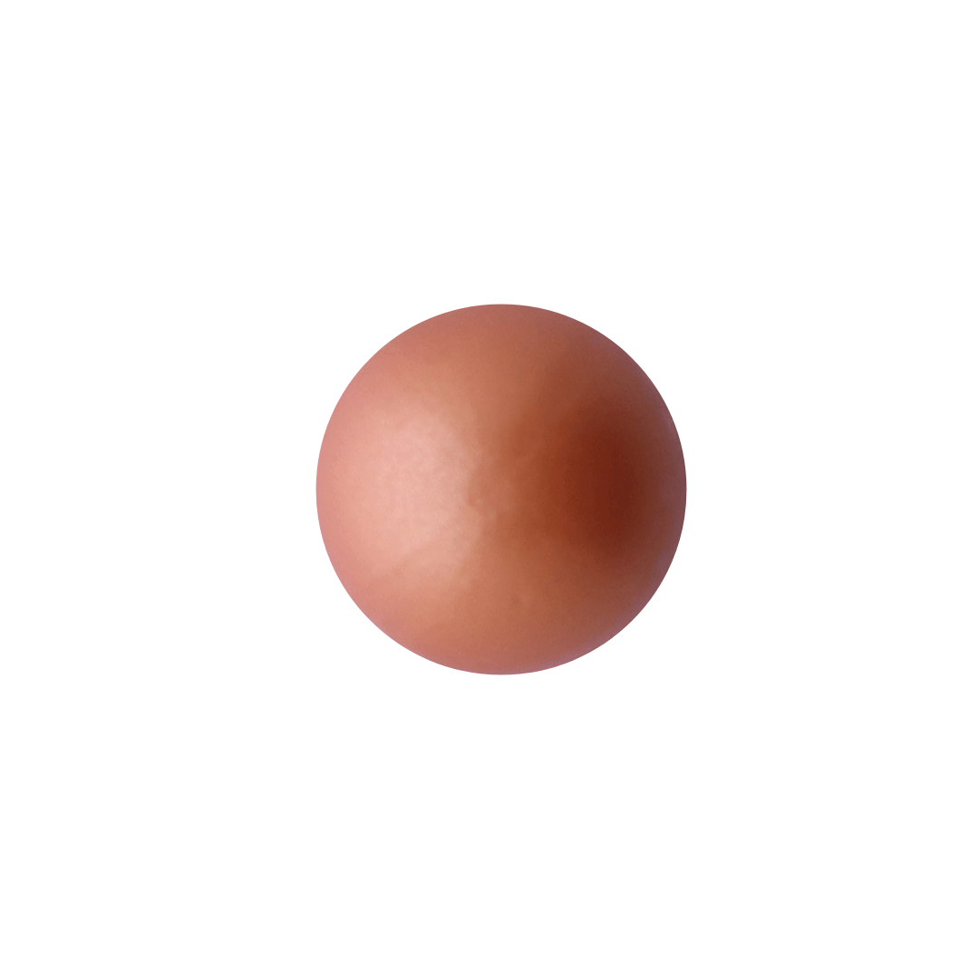 3D bol koper witte chocolade - Rovacos